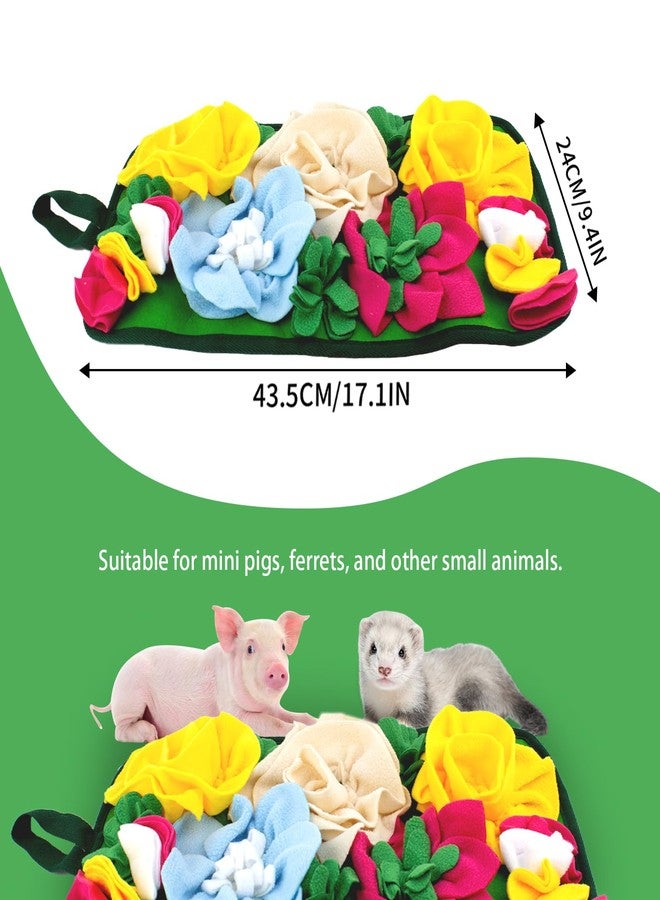 OOXYG Pig Foraging Mat, Interactive Mini Pigs Enrichment Toys, Treat Mat Toy for Mini Pigs and Farm Puzzle Pad, Hanging Chew Snuffle Pad Bed Enrichment Toy for Pigs to Play with for Pigs - Image 4